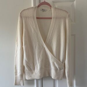 Madewel ivory V-Neck Sweater